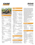 Skid Steer Case SV340 Specifications PDF Instant Download