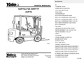Yale GLP25TF Forklift Parts Manual (A875) PDF Instant Download