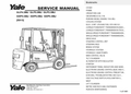 Yale GLP4.5MJ Forklift Service Manual (E813) PDF Instant Download